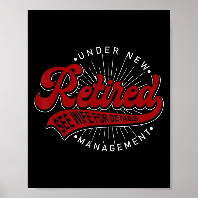 Póster Under New Management See Wife For Details Funny Re (Frente)
