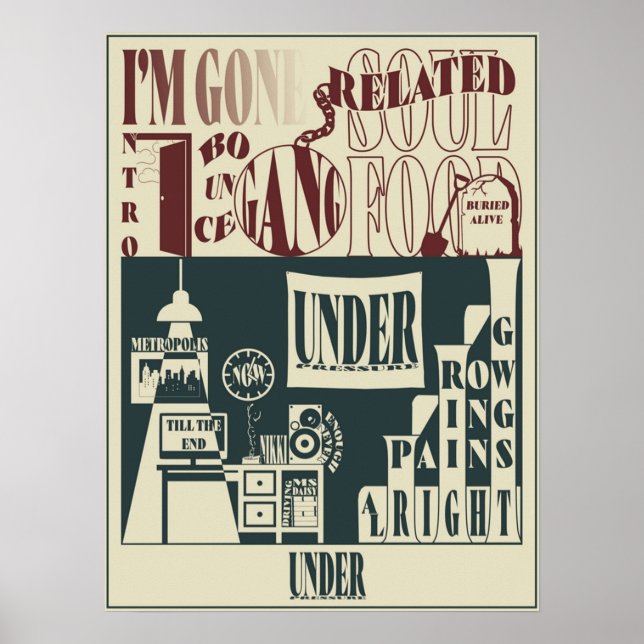 Póster Under Pressure Tracklist  Logic (Frente)