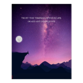Póster "Under Stars: Confía en el momento de tu vida"