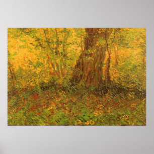 Póster Undergrowth by Vincent van Gogh, Vintage Fine Art