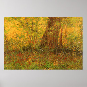 Póster Undergrowth by Vincent van Gogh, Vintage Fine Art