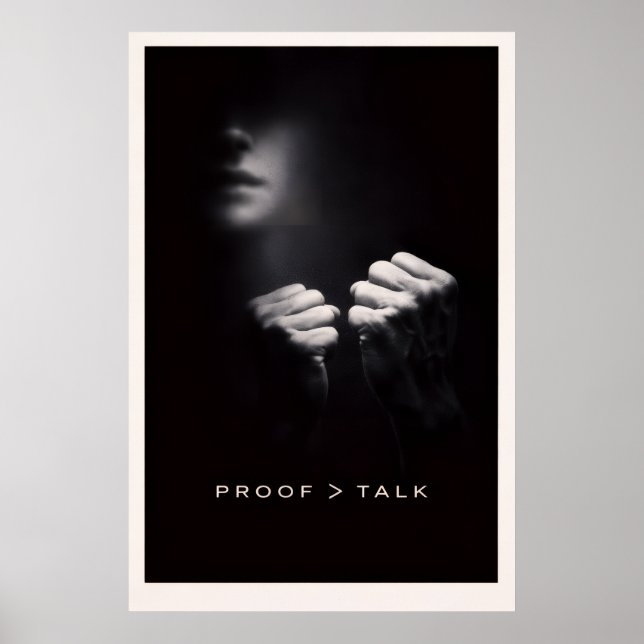 Póster Underrated Minimalist - Motivational Silent Power (Frente)