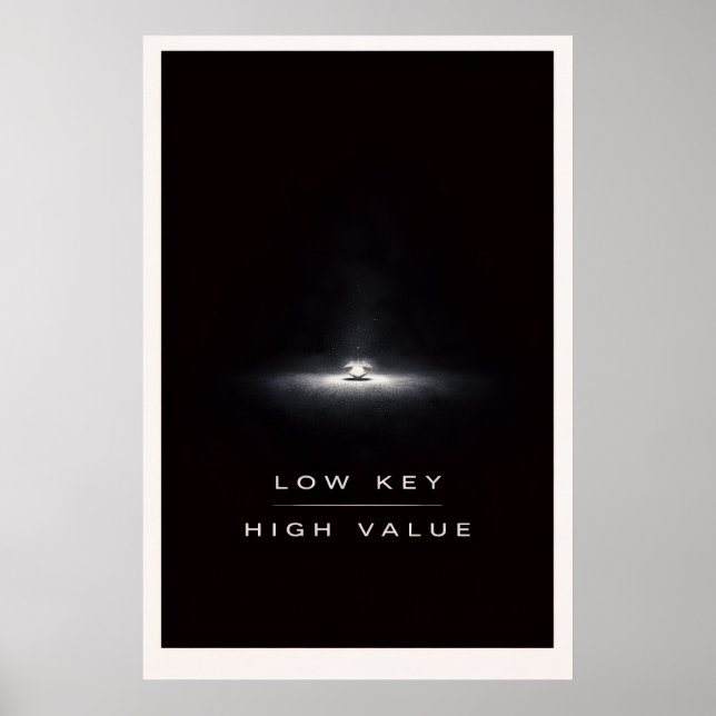 Póster Underrated Minimalist - Motivational Silent Power (Frente)