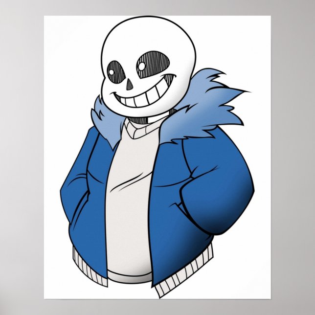 Póster Undertale Sans Vector (Frente)