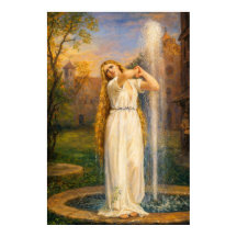 Undine de John William Waterhouse (Colores Vibrant