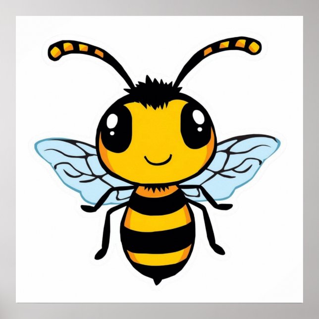 Póster Une abeille souriante (Frente)