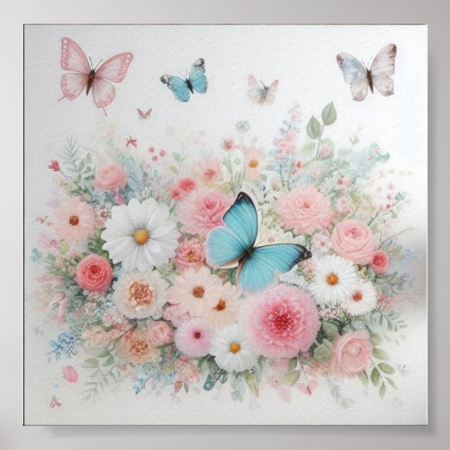 Póster Une magnifique toile pour la chambre de bébé fille (Frente)