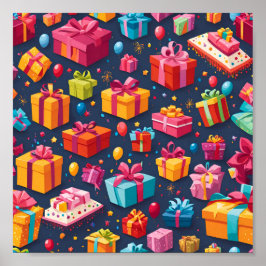 Póster Une pluie de cadeaux