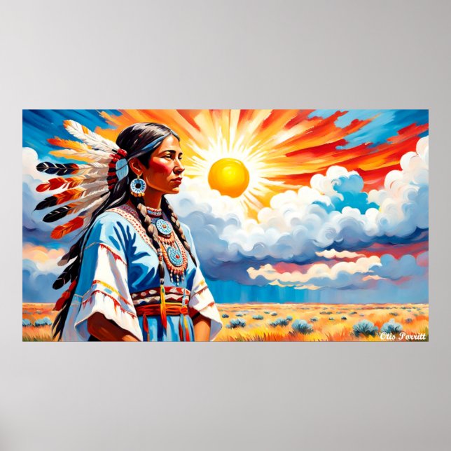 Póster Unelanuhi-La diosa del sol 4 (Frente)