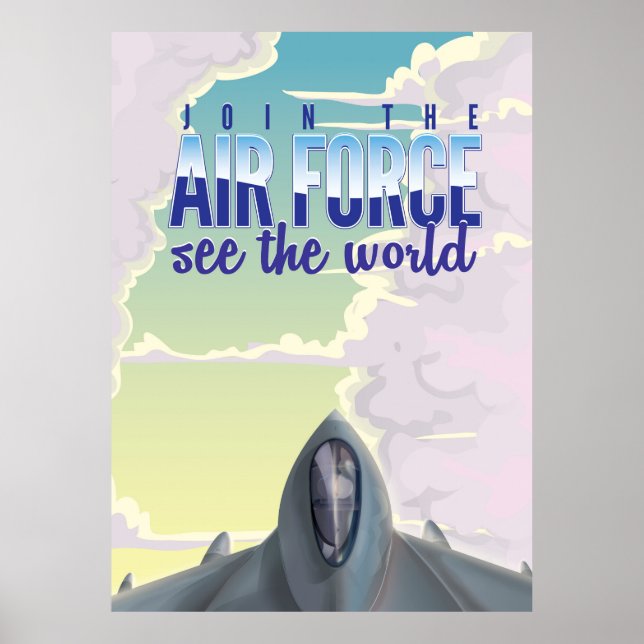 Póster Únete a la Fuerza Aérea (Frente)