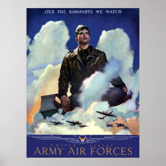 Póster Únete a las Fuerzas Aéreas del Ejército