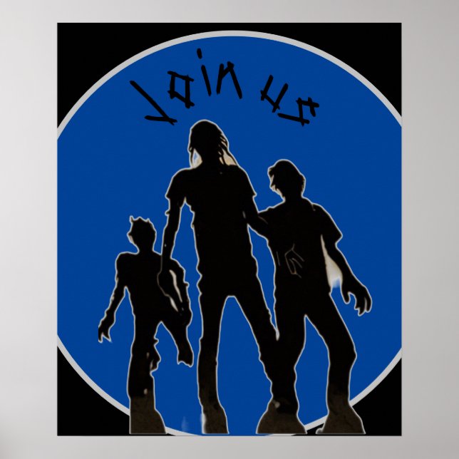 Póster Únete a nosotros Poster zombie (Frente)