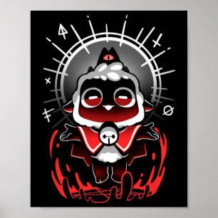 Póster Únete al Culto - Culto del Cordero Cute Gamer Cult