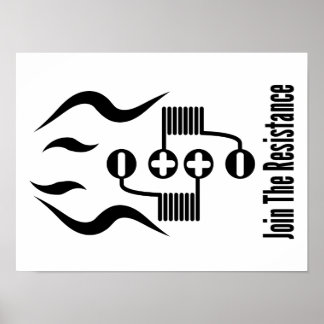 Póster Únete al Poster de Resistencia