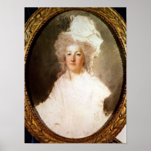 Póster Unfinished portrait of Marie-Antoinette