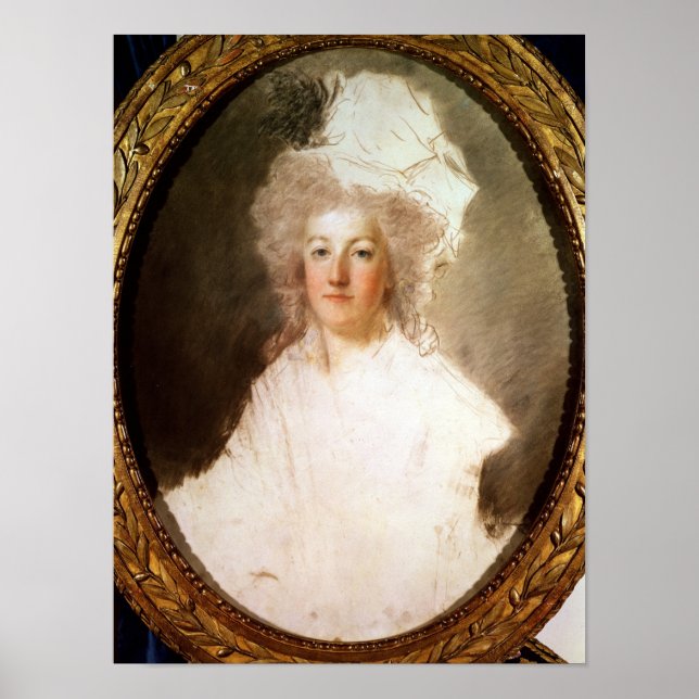 Póster Unfinished portrait of Marie-Antoinette (Frente)