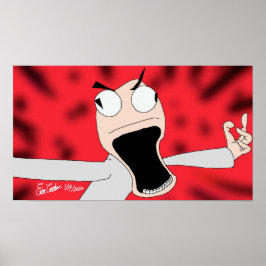 Póster Unhinged puppet art