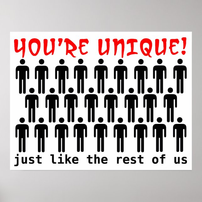 Póster Único Como El Poster Gracioso De Nosotros (Frente)