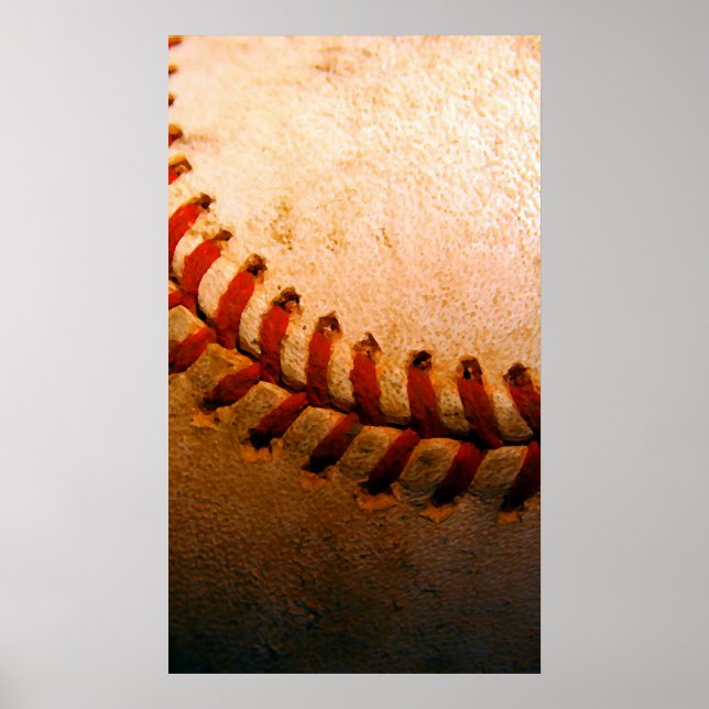 Poster único de arte de béisbol (Frente)