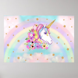 Póster Unicorn backdrop poster