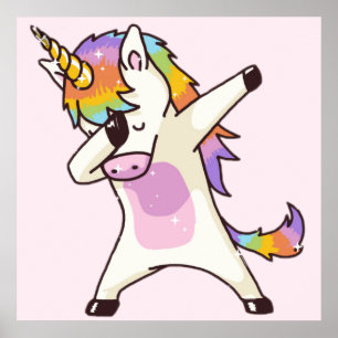 Póster Unicorn Dab Poster