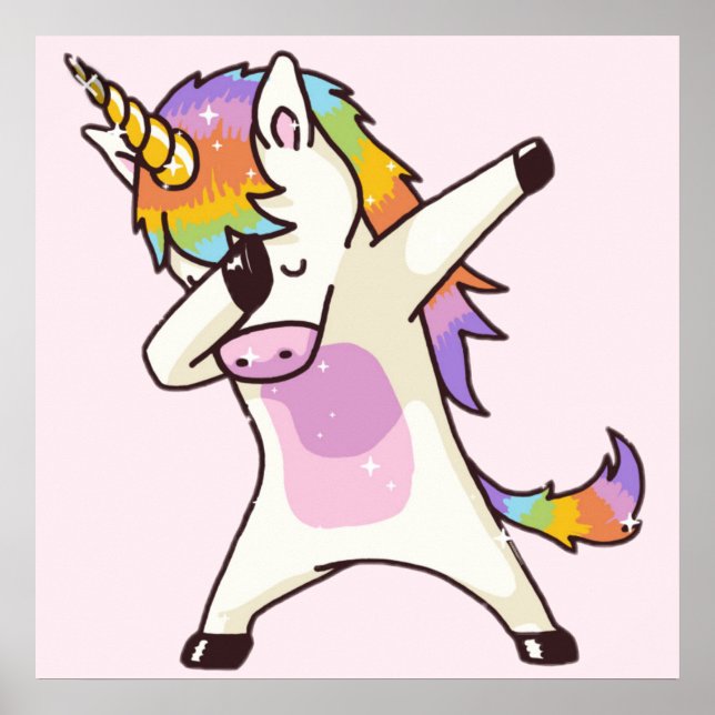 Póster Unicorn Dab Poster (Frente)