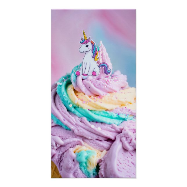 Póster Unicorn Ice Cream (Anverso)
