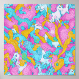 Póster Unicorn Mess