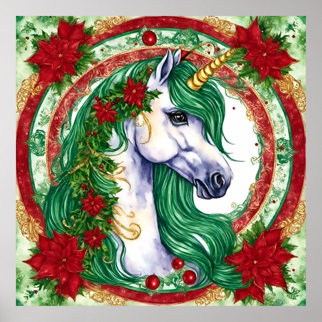Póster Unicorn navidades (Frente)