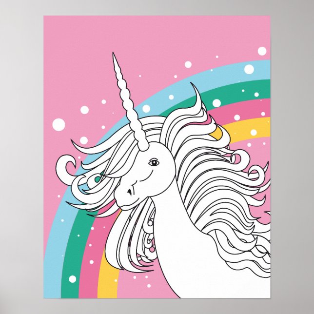 PÓSTER UNICORN POSTER PINK (Frente)
