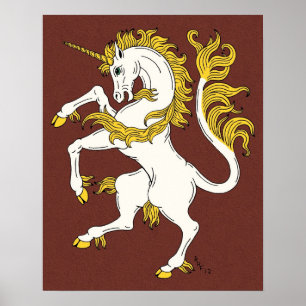 Póster Unicorn Rampant