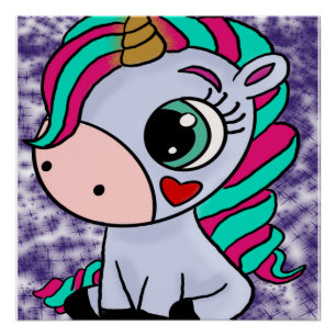 Póster unicornio