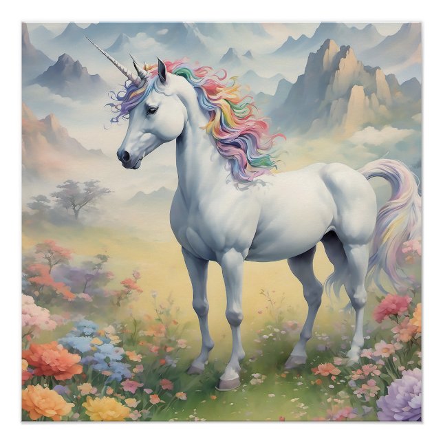 Poster unicornio (Anverso)