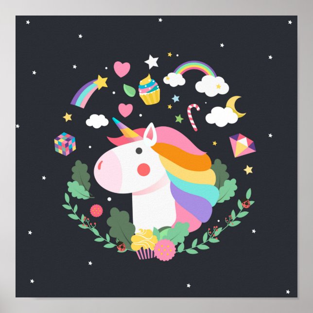 Póster Unicornio (Frente)