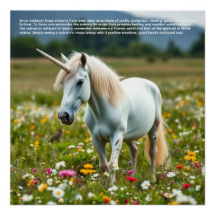 Póster Unicornio Afortunado