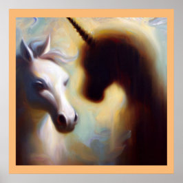 Póster Unicornio de animales espirituales 1