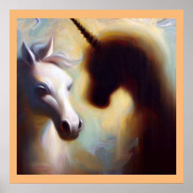 Póster Unicornio de animales espirituales 1 (Frente)