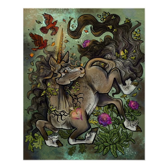 Póster Unicornio de corazón salvaje (Anverso)