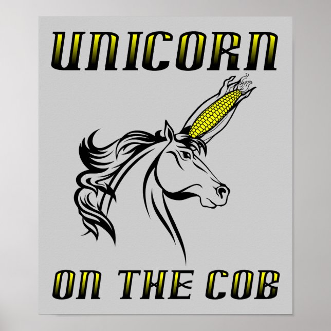 Póster Unicornio en el Poster Cob (Frente)