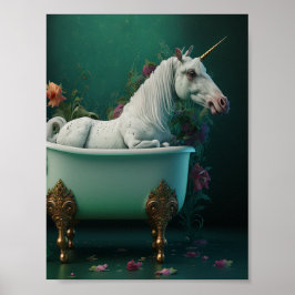 Póster Unicornio en la Tuba