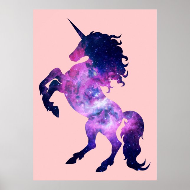Póster Unicornio espacial (Frente)