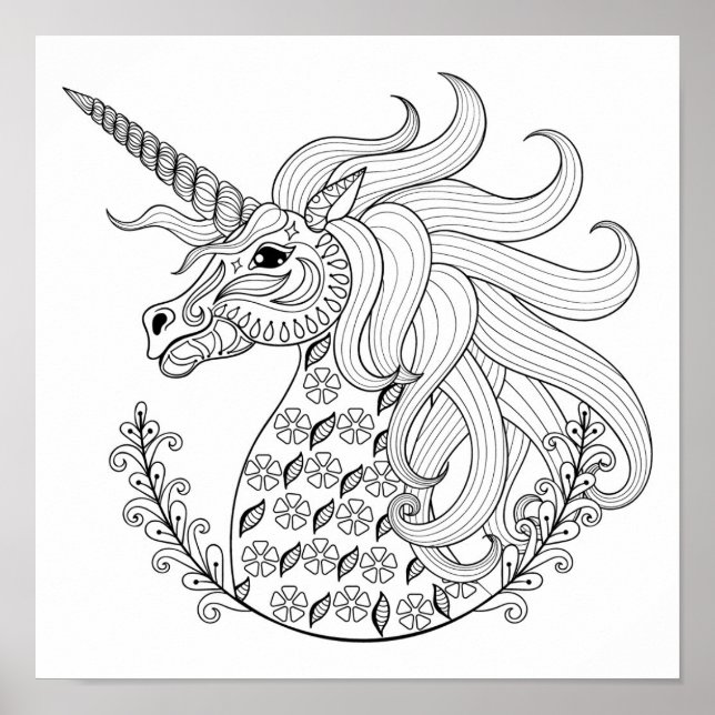 Póster Unicornio inspirado (Frente)