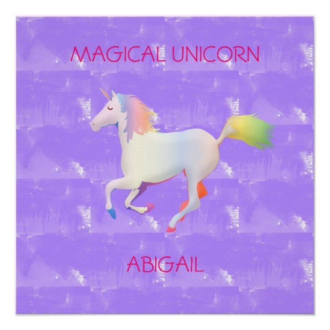 Póster Unicornio mágico (Anverso)