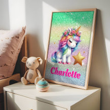 unicornio mágico de estrella brillante
