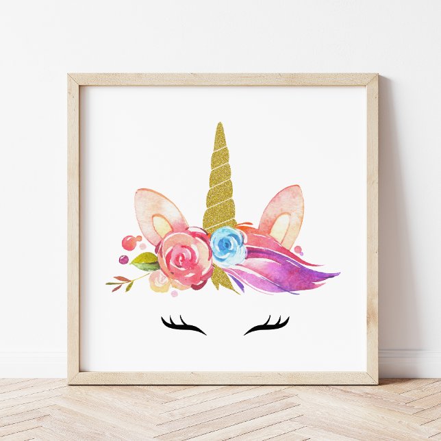 Póster Unicornio Mágico, unicornio lindo, guardería Chica (Subido por el creador)
