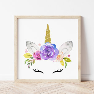 Póster Unicornio Mágico, Unicornio Lindo, Habitación de N