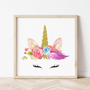Póster Unicornio Mágico, Unicornio Lindo, Habitación de N