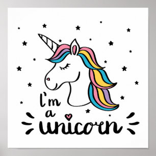 Póster Unicornio   Soy Unicornio