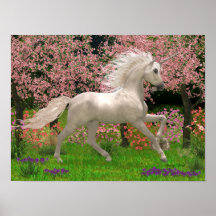 Unicornio y bosque