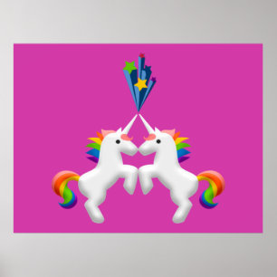 Póster Unicornios